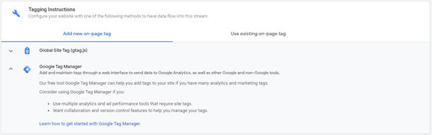 Tagging in Google Analytics 4.0