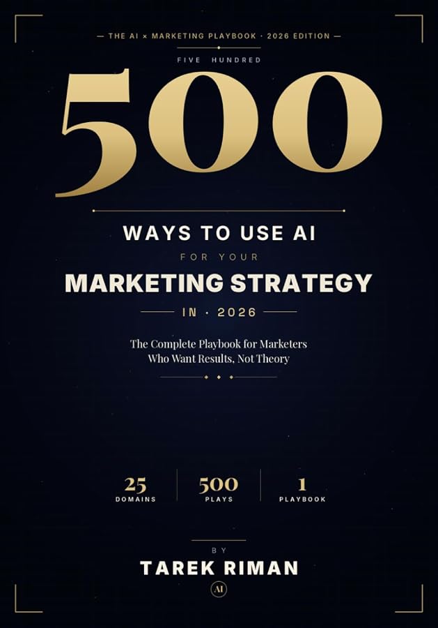 Cover of 500 Ways to Use AI for Your Marketing Strategy in 2026